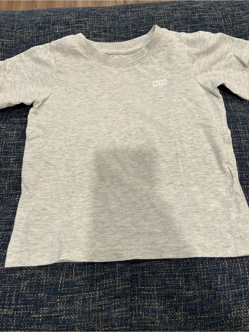 Kith Kids LAX Short Sleeve Tee 'Heather Oatmeal’ Grey